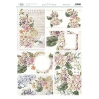 Carta di riso vintage Hydrangea 29,7 x 42 cm - Artis decor - 1 pz.