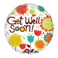 Get Well Soon Flower Balloon 43 cm - Anagramma