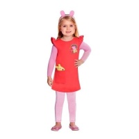 Costume Peppa Pig con coda infantile