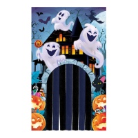 Decorazione per porta con tenda di fantasmi di 1,45 x 2,40 m