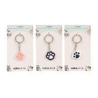 Portachiavi con impronta di animale domestico - 1 unità