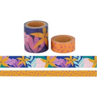 Washi tape fiori e punti - 5 m