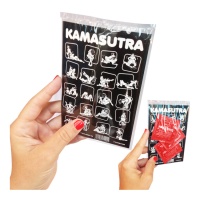 Cartolina Kamasutra con 3 preservativi