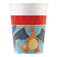 Bicchieri Pokémon in cartone da 200 ml - confezione da 8