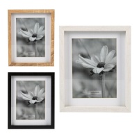 Portafoto floreale in bianco e nero per foto 15 x 20 cm - DCasa