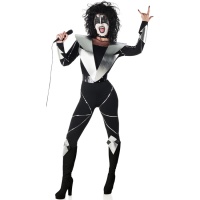 Costume da rocker Kiss per donna