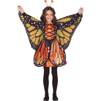 Costume da farfalla arancione per bambina