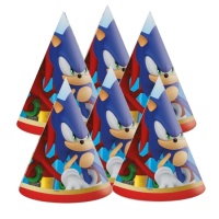 Cappelli di Sonic The Hedgehog - 6 pezzi.