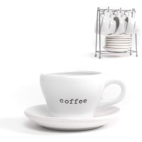 Tazza da 100 ml Caffè bianco - 6 servizi