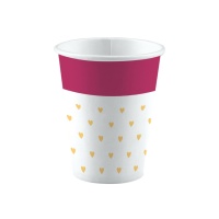 Everyday Love 250ml Heart Cups - 8 pz.