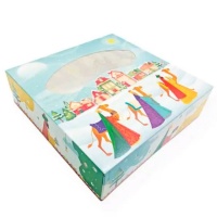 Scatola Roscon de Reyes da 35 x 35 x 8 cm - Sweetkolor