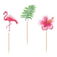 Plettri Flamingo Paradise 7,5 cm - 20 pz.