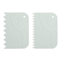 Spatola decorativa dentata da 12 x 8,5 cm - Decora - 2 unità