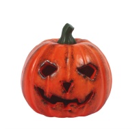 Mini zucca con sorriso sinistro e luce 13 cm