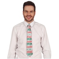 Cravatta natalizia con renne e fiocchi