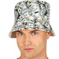 Cappello con banconote dollaro