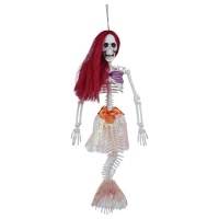 Figura scheletro sirenetta da 40 cm