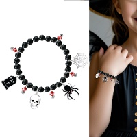 Braccialetto di Halloween con figure nere