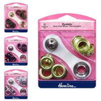 Occhielli da 0,87 cm + rondelle + strumenti - Hemline - 40 kit