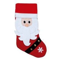 Calza di Babbo Natale con campanellini 48 cm
