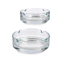 Portacenere trasparente di 9 cm - 2 unità