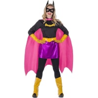 Costume da eroe pipistrello rosa per donna