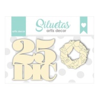 Chipboard 25 dicembre - Artis decor - 2 unità