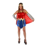 Costume Wonder Woman con mantello da donna