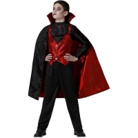 Costume da conte vampiro con mantello per bambini