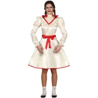Costume di bambola diabolica con vestito corto giovanile