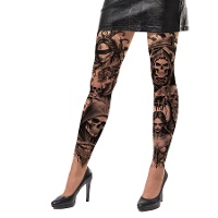 Collant con tatuaggi di morte