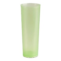 Bicchieri colorati di plastica da 300 ml tubolari - 6 pezzi
