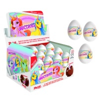 Uovo di cioccolato al latte unicorno con sorpresa da 20 g - 1 unità