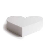 Base polistirolo cuore 20 x 5 cm - Decora