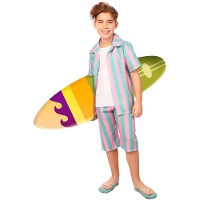 Costume da surfista a righe per bambino