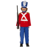 Costume da soldato di stagno rosso per bambini