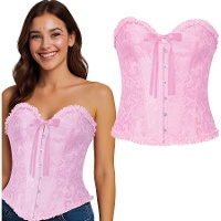 Corsetto classico con pizzo da donna