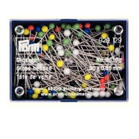 Spilli con testa in vetro colori assortiti 30 x 0,6 mm senza blister - Prym - 10 gr