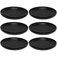 Piatto di 20 cm liscio in gres - 6 unità