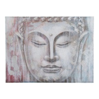 Tela dipinta a mano Buddha 1,00 x 0,75 m - DCasa