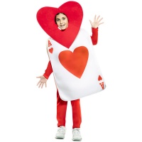 Costume da asso di cuori per bambini