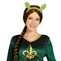 Cerchietto con orecchie da orco verdi