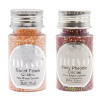 Coriandoli di pesca glitterati 35 ml - Nuvo - 1 pz.