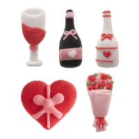 Figure di zucchero romantiche - 30 unità