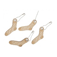 Marcatori a punto in legno a forma di calzini - Milward - 10 pezzi