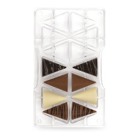 Stampo coni medi di cioccolato 20 x 12 cm - Decora - 14 cavità
