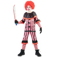 Costume da clown a righe per bambini