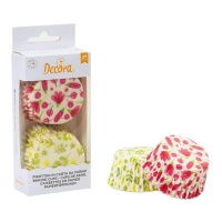 Pirottini cupcake con fiori di primavera - Decora - 36 unità