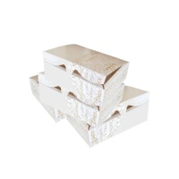 Scatola di 18,2 x 13,5 x 5,4 cm per biscotti con design di lettere - 5 unità