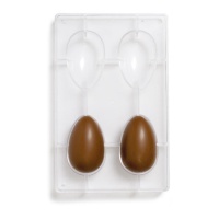 Stampo per uova di cioccolato 70 gr - Decora - 4 cavità